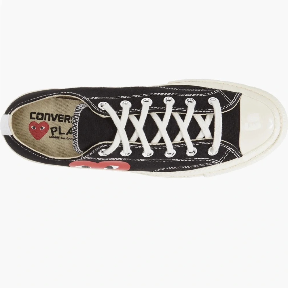 NWT Comme des Garcons x Converse All Star Chuck Taylor '70 Low-Top Sneakers - Picture 3 of 8